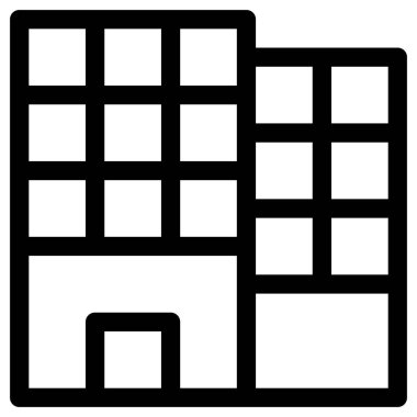 Gökdelenin basit vektör simgesi