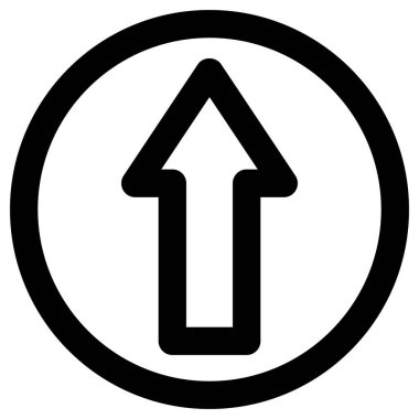 Yön ok vektör simgesi. biçim çift renkli düz sembol, yoğun kırmızı ve siyah renkler, yuvarlak açılar,