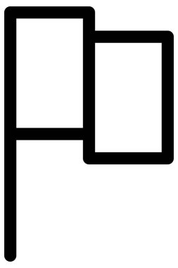 Basit ve minimalist finans cesur vektör simgesi