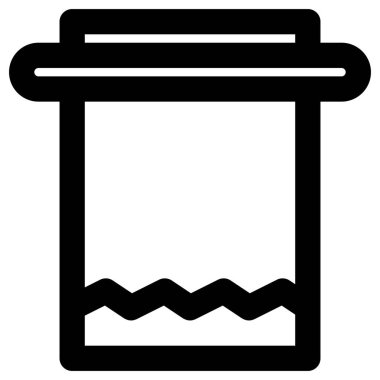 yaz koyu simgesi, vektör illüstrasyonu 