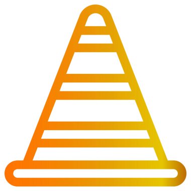 Yol bariyeri simgesi. vektör illüstrasyonu