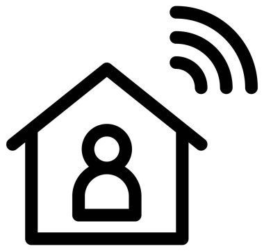 ev satırı vektör simgesi  