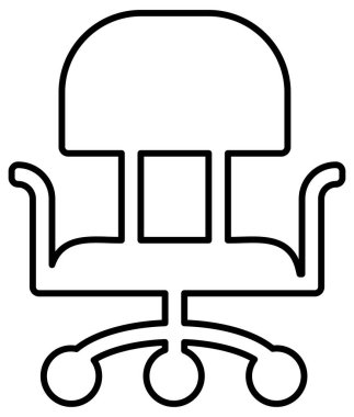 Mobilya simgesinin vektör illüstrasyonu