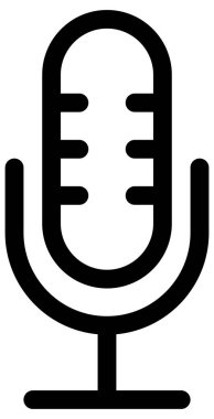 Beyaz üzerine basit ve minimalist haber ve gazetecilik vektör simgesi