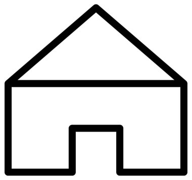 ev satırı vektör simgesi  