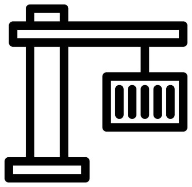 vinç vektör simgesi oluşturuluyor