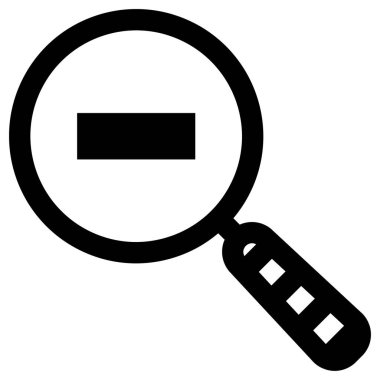 Büyüteç koyu simge, vektör illüstrasyonunu büyüt