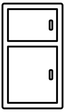 Mobilya simgesinin vektör illüstrasyonu