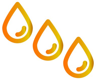 Bir damla suyun vektör illüstrasyonu