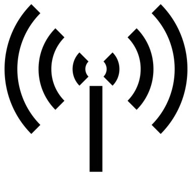 uydu anten simgesi, vektör illüstrasyonu