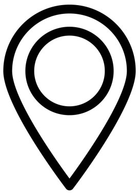 Harita işaretleyici vektör simgesi