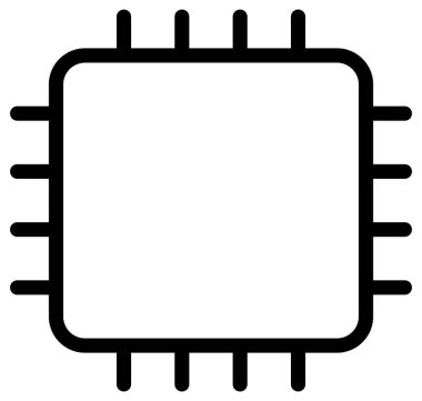 Bilim ve teknoloji çizgi vektör simgesi.