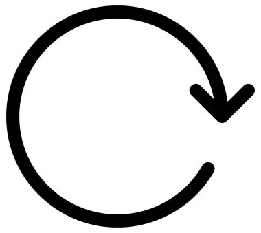 beyaz arkaplanda izole edilmiş yönü olan siyah çizgi ok simgesi 