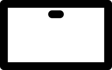 Basit ve minimalist ortam vektör simgesi