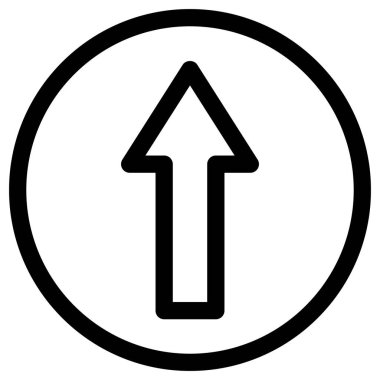 Yönlendirme oku vektör simgesi. biçim düz grafik sembolüdür