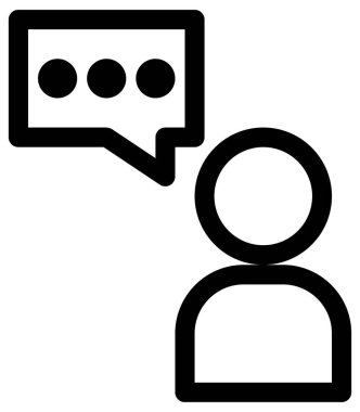 iletişim ve teknoloji çizgisi vektör simgesi.