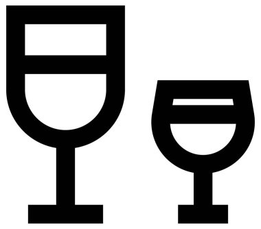 Beyaz arkaplanda basit ve minimalist kutlama vektörü simgesi