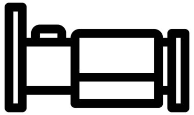 seyahat ve turizm hattı vektör simgesi.