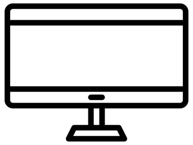 bilgisayar vektör çizgisi simgesi