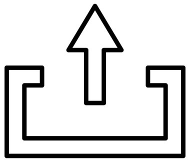 Basit ve minimalist uygulama kullanıcı arayüzü vektör simgesi