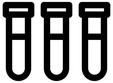 test tüp vektör simgesi