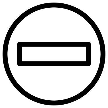 eksi işaret vektör simgesi