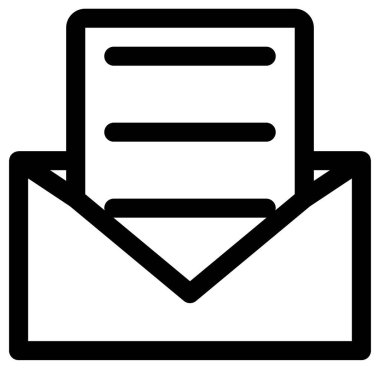 posta zarfı vektör simgesi