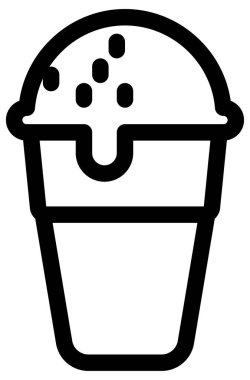 yaz koyu simgesi, vektör illüstrasyonu 