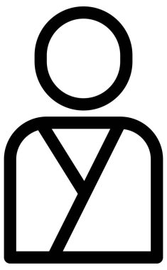 Beyaz arkaplanda minimalist sauna vektör simgesi