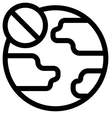 protesto simgesi, satır vektör illüstrasyonu 