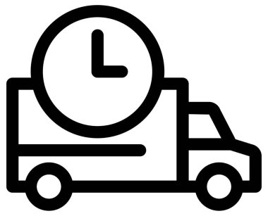 dağıtım ve nakliye hattı vektör simgesi.