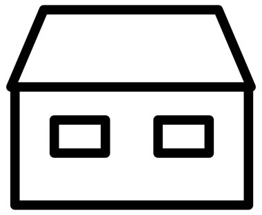 ev satırı vektör simgesi  