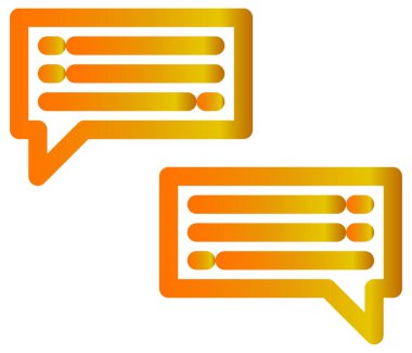 Beyaz üzerine basit ve minimalist ofis gradyan vektör simgesi