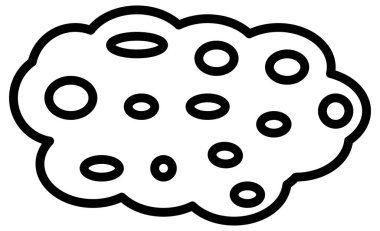 Beyaz üzerine basit ve minimalist ekoloji çizgi vektör simgesi