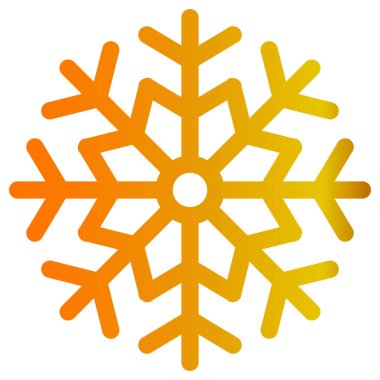 Beyaz arkaplanda kar tanesi simgesi