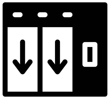 Beyazın üzerine basit ve minimalist parti vektör simgesi