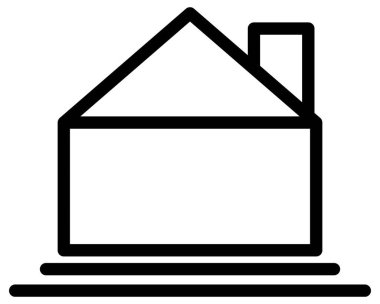 ev satırı vektör simgesi  