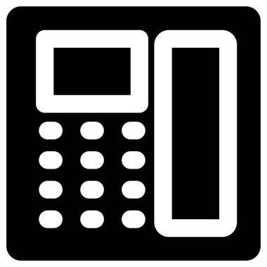 Basit ve minimalist finansman beyaz üzerine kalın kabartma vektör simgesi