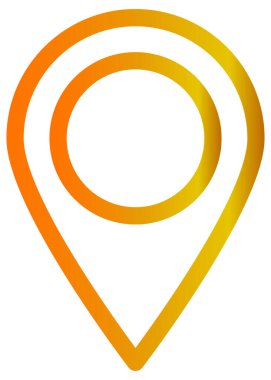 Basit ve minimalist ortam vektör simgesi