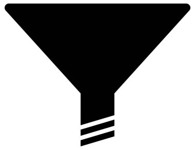 Mutfak aletleri vektör simgesi. biçim düz sembol, siyah renk, yuvarlak açılar, beyaz arkaplan