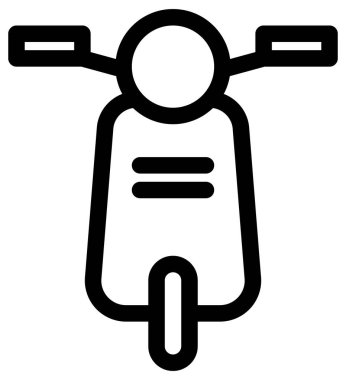 Bisikletin basit vektör simgesi 