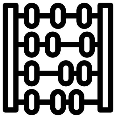 Abaküs basit vektör simgesi