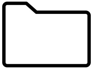 belge satırı vektör simgesi