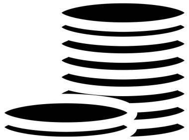 Basit ve minimalist alışveriş vektörü simgesi