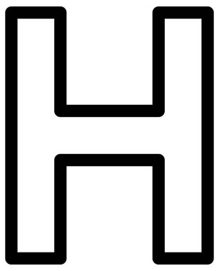 Pano vektör çizgisi simgesi