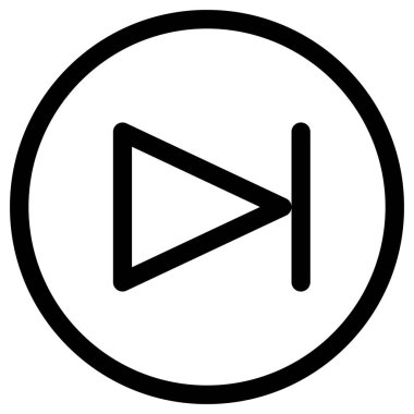 beyaz arkaplanda ortam oynatıcı vektör simgesi