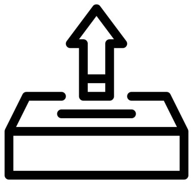 lojistik ve ödeme çizgisi vektör simgesi.