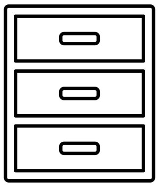 Mobilya simgesinin vektör illüstrasyonu