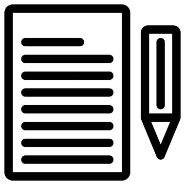 Beyaz üzerine basit ve minimalist haber ve gazetecilik vektör simgesi