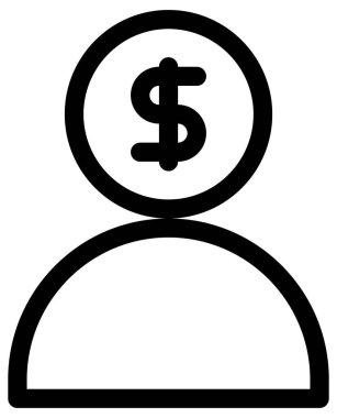 Basit ve minimalist uygulama kullanıcı arayüzü vektör simgesi